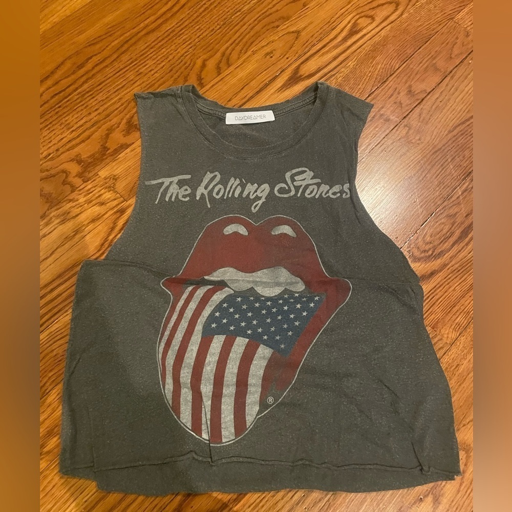 DAY Dreamer Rolling Stones Grey Tank Top Size XS